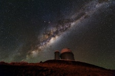 Milky Way lighting the ESO 3.6-metre telescope | ESO United States Milky Way lighting the ESO 3.6-metre telescope