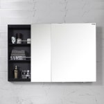 욕실 리모델링-로얄 고급 댐퍼 1200 욕실장(블랙)-설치비 미포함 택배발송상품