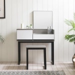 써니 시즌4 스틸 서랍화장대+의자 세트