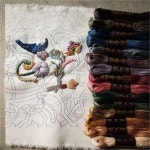 하프클럽 - 대한민국 메가쇼핑 [이본느모건] 이본느모건 프랑스자수 실 세트 - 빈티지 15색