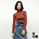 하프클럽 - 대한민국 메가쇼핑 [써리미] 2391 깔롱 골지 폴라 티셔츠 (4colors)