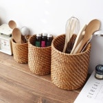 하프클럽 - 대한민국 메가쇼핑 [꾸미까] 라탄 원형 다용도통 3P set_(1409414)