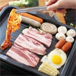 하프클럽 - 대한민국 메가쇼핑 [알럽하우스] 삼겹살 불판 마블코팅 구이팬