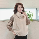 하프클럽 - 대한민국 메가쇼핑 J3505 VVIP 리얼 밍크퍼 터들베스트_엄마옷/미시옷/엄마선물/빅사이즈/아줌마옷/50대/60대/중년여성/마담의