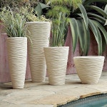 Textured stone planters for your mini-garden