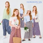 [디어온미] 플라워 플리츠팬츠 5종 여성 [FREE] | 홈쇼핑모아 [W쇼핑] [디어온미] 플라워 플리츠팬츠 5종 여성 [FREE]