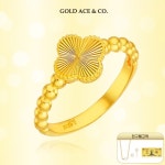 12976920 | 홈쇼핑모아 [lotteimall] 24K 순금 럭키 클로버 반지 4g + 순금 행운의 2달러 모형 + 14K 컷팅볼 펜던트 진주목걸이 + 14K 8mm... 