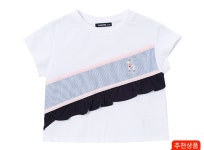 ?여아 크롭 BOXY FIT 반팔 T HNM13TR68M_WT