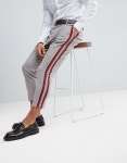 머스트잇(MUSTIT) - Asos - 아소스 테이퍼드 스마트 체크 팬츠 긴바지 빅사이즈 