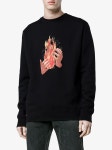 머스트잇(MUSTIT) - [DAHARU] 18SS DIAGONALS FIRE 크루넥 스웨트 셔츠