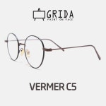 머스트잇(MUSTIT) - 그리다 GRIDA VERMER C5 그리다 안경 티탄안경 2018신상 스틸러 모양 뮤지크 모양