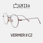 머스트잇(MUSTIT) - 그리다 GRIDA VERMER II C2 그리다 안경 티탄안경 2018신상 스틸러 모양 뮤지크 모양