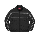 머스트잇(MUSTIT) - 17FW Supreme Piping Track Jacket 슈프림 블랙  피핑 트랙 자켓 로고 점퍼 
