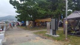 뽐뿌:캠핑포럼 - 남해 상주 은모래비치 캠핑장에 있어요~!