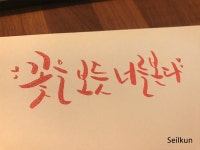 주말 캘리그라피와 함께해요^^ - 뽐뿌:자유갤러리 주말 캘리그라피와 함께해요^^