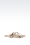 Armani Jeans Women FLIP FLOP IN LAMINATED EFFECT RUBBER, Polyurethane - Armani.com  Armani Jeans Women FLIP FLOP IN LAMINATED... 