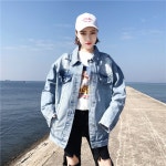 도매꾹 :: 대한민국1위 돈버는 쇼핑 - 도매꾹 [도매꾹] 봄 신상 캐주얼 롱 박시 자수 데님 코트