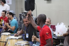 세계가 하나되어 리허설 현장