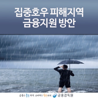 집중호우 피해지역 금융지원 방안