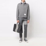 22FW 톰브라운 RWB 탭 울 셔츠 미드그레이 MJS194A J0020 035 - 리본즈(REEBONZ)