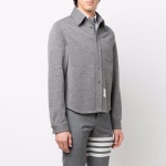 22FW 톰브라운 RWB 탭 울 셔츠 미드그레이 MJS194A J0020 035 - 리본즈(REEBONZ)