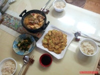꽃게 된장찌개와 팽이버섯전..아빠가 차리는밥상 - 10만개의 레시피, 메뉴판키친 요리판