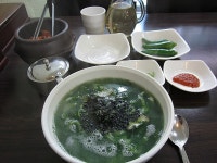 제철인 매생이로 만든 칼국수가 맛났던  시골여행 .........