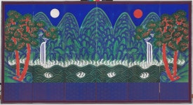 조선 왕의 상징, 일월오봉도 - 민화자료글모음 - 한국 고색빛 전통민화연구소 조선 왕의 상징, 일월오봉도