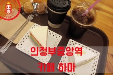 무지개케이크와 레몬생크림케이크 ☆의정부중앙역 디저트카페/의정부 케이크 맛집_카페하마☆ - 의정부 지역 추천맛집 카페하마 후기