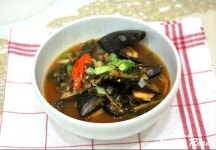 시래기 홍합 된장국 홍합손질법 구수하고 칼칼하니 맛있네요~!~ - 10만개의 레시피, 메뉴판키친 요리판