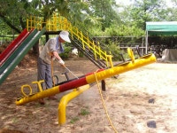 창원 대동화천 아파트 놀이시설 살균 . 소독 실시 - 바닥재 소독 - 한국어린이놀이터안전협의회 창원 대동화천 아파트 놀이시설 살균 . 소독 실시