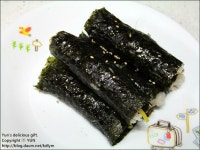 냉장고 정리후~ 취향대로 싸먹는 꼬마김밥