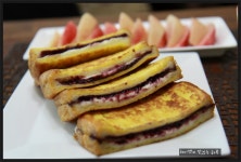 휴일날 아침 브런치로~~ 크림치즈 토스트~ - 10만개의 레시피, 메뉴판키친 요리판