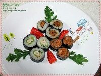 방학맞은 아이를 위한 엄마표 둘둘말이 김밥 - 10만개의 레시피, 메뉴판키친 요리판