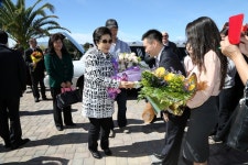 참어머님 라스베가스 천회궁에 도착 - 참부모님家庭 및 統一家 소식 - 군산가정교회 참어머님 라스베가스 천회궁에 도착