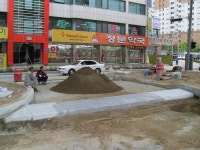 청주 개신오거리 조경공사 - 시공현장 자료실 - 영제일건설 청주 개신오거리 조경공사
