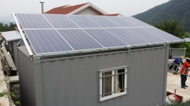 경주 컨테이너 태양광 시공 - 태양광시공사례 - 태경시스템 경주 컨테이너 태양광 시공