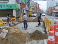 국보제약 거리 꾸미기 조성공사 - 시공현장 자료실 - 영제일건설 국보제약 거리 꾸미기 조성공사