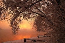 대자연의 아름다운 설경 - -───♣멋진풍경사진 - 아름다운황혼열차(黃昏列車) 대자연의 아름다운 설경