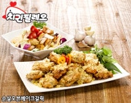 순살오븐베이크갈릭 - 오븐베이크치킨류 - 카페형 퓨전치킨전문 프랜차이즈 치킨필레오 순살오븐베이크갈릭