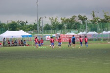 경기 전 몸풀기 - 2014 화랑대기 사진 - 부천부인초등학교 축구부 경기 전 몸풀기
