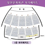 양천문화회관 좌석배치도- 1, 2층 좌석번호도 - 프로그램 - 코리아윈드오케스트라 양천문화회관 좌석배치도- 1, 2층 좌석번호도