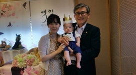 참샘골 외손주 예준이 백일상 ~ - 참샘골 호박이야기 - 참샘골호박농원 (호박손,호박손달인물,호박즙,호박죽) 참샘골 외손주 예준이 백일상 ~