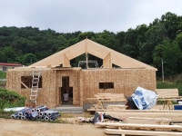 골조공사 1차-2 - 당진현장 - 친환경목조주택 우리 목조 건축 골조공사 1차-2