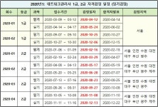 2020년도 네트워크관리사 1급, 2급 자격검정 시험 일정 - ˚·. 자료공유 ············ *:.☆ - 행복한 만남 [건시스템]... 