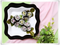 5월의여왕 장미- 이쁜 장미가 김밥속으로~~ 소녀시대 닮은 김밥싸서 나들이가요