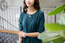 [조약돌 핀턱블라우스] 초코맘