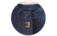 [소프트한감촉 체크니트자켓] 초코맘