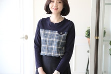 [포토타임 체크티셔츠] 초코맘