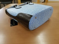 일본제(G1140) 비드바이 - 해외 전문 경매대행 선두주자 Ma´am... 토트 백 블루 보존봉투 태그 부착 신품미사용품 정가 39만 일본제(G1140)